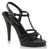 Fabulicious FLAIR-420 Black T-Strap Sandal